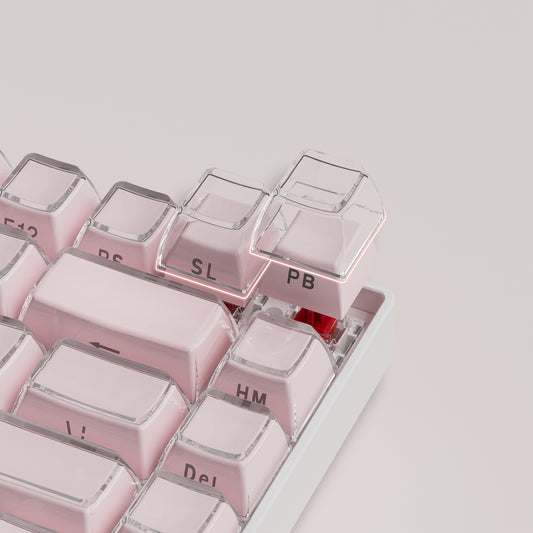 Womier Jello Pink KeyCap Set