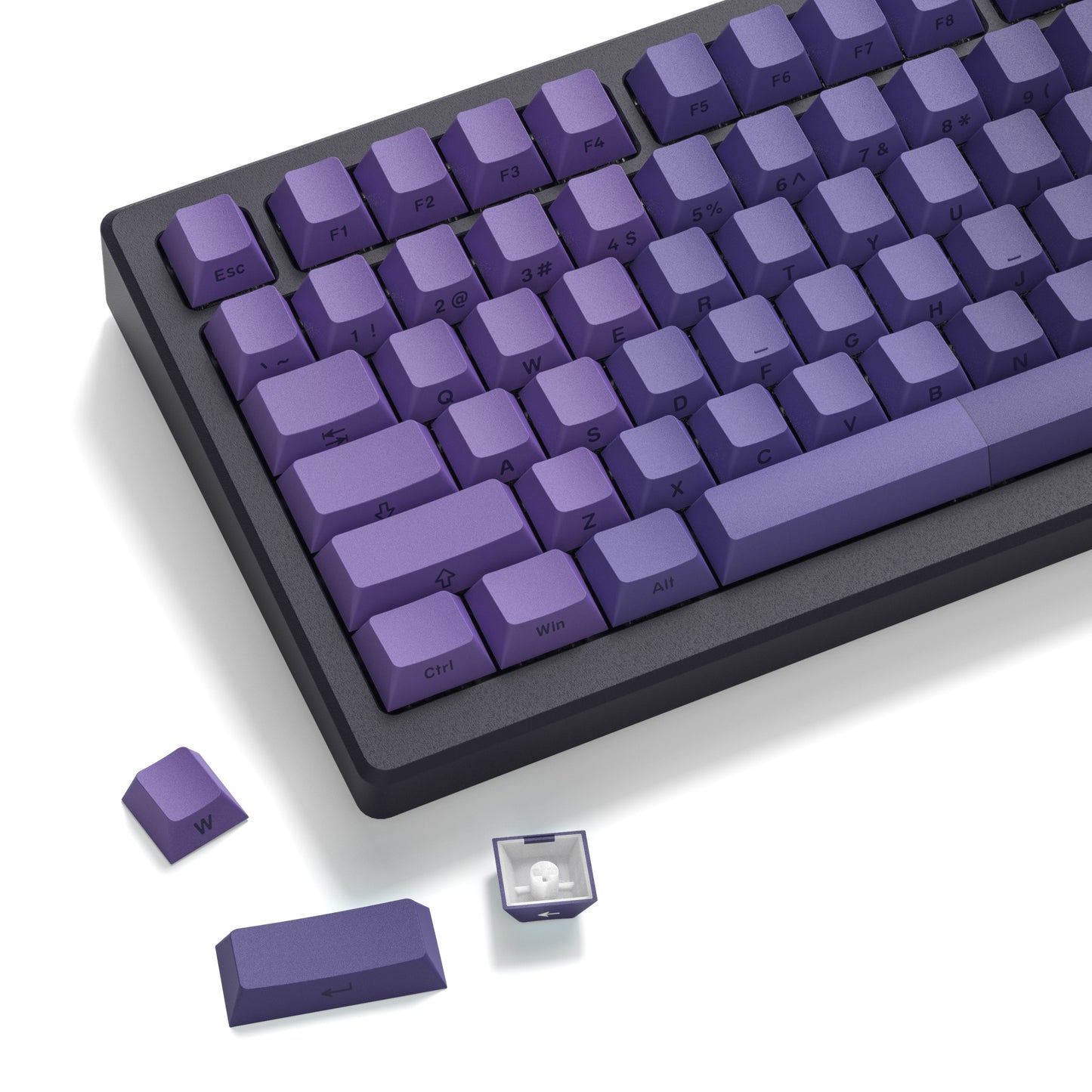 Womier Purple Gradient KeyCap Set (Side Printed)