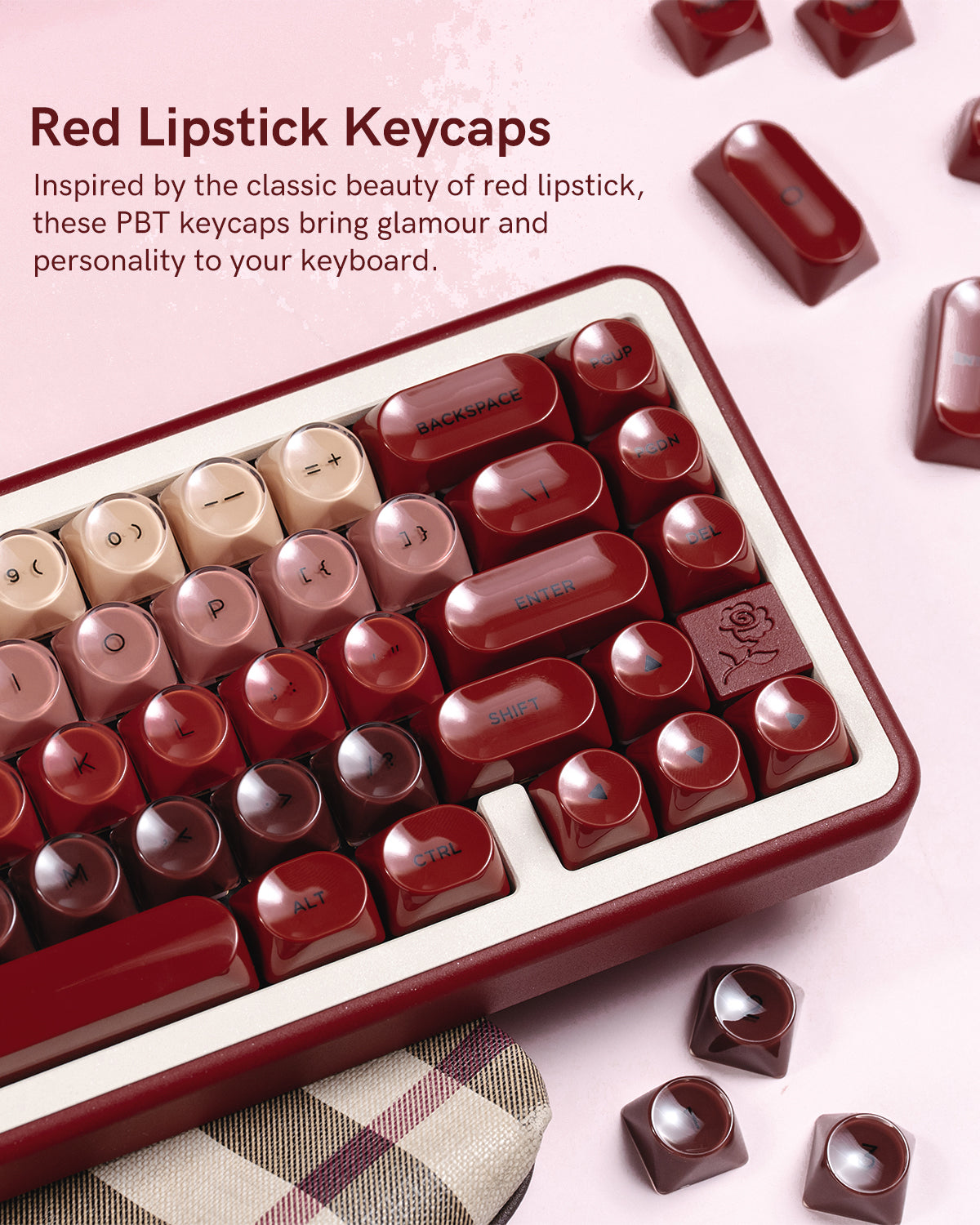Womier Foundation/Lipstick KeyCap Set