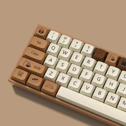 Womier Coffee Cat KeyCap Set