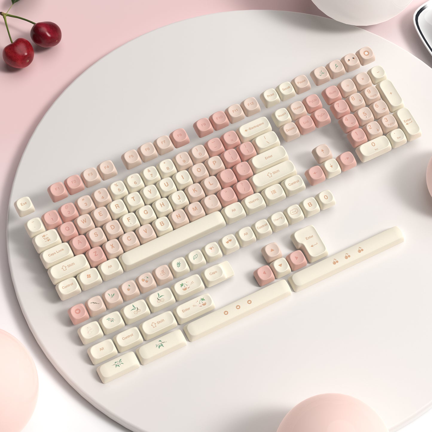 Womier Cherry Pudding KeyCap Set