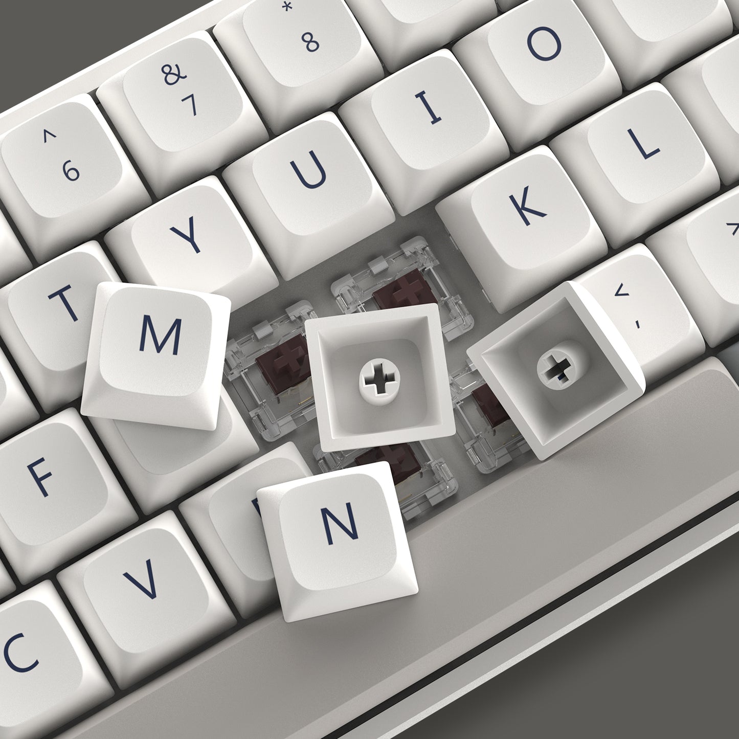 Womier Grey Retro KeyCap Set