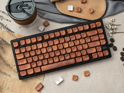 Womier Walnut Wood KeyCap Set
