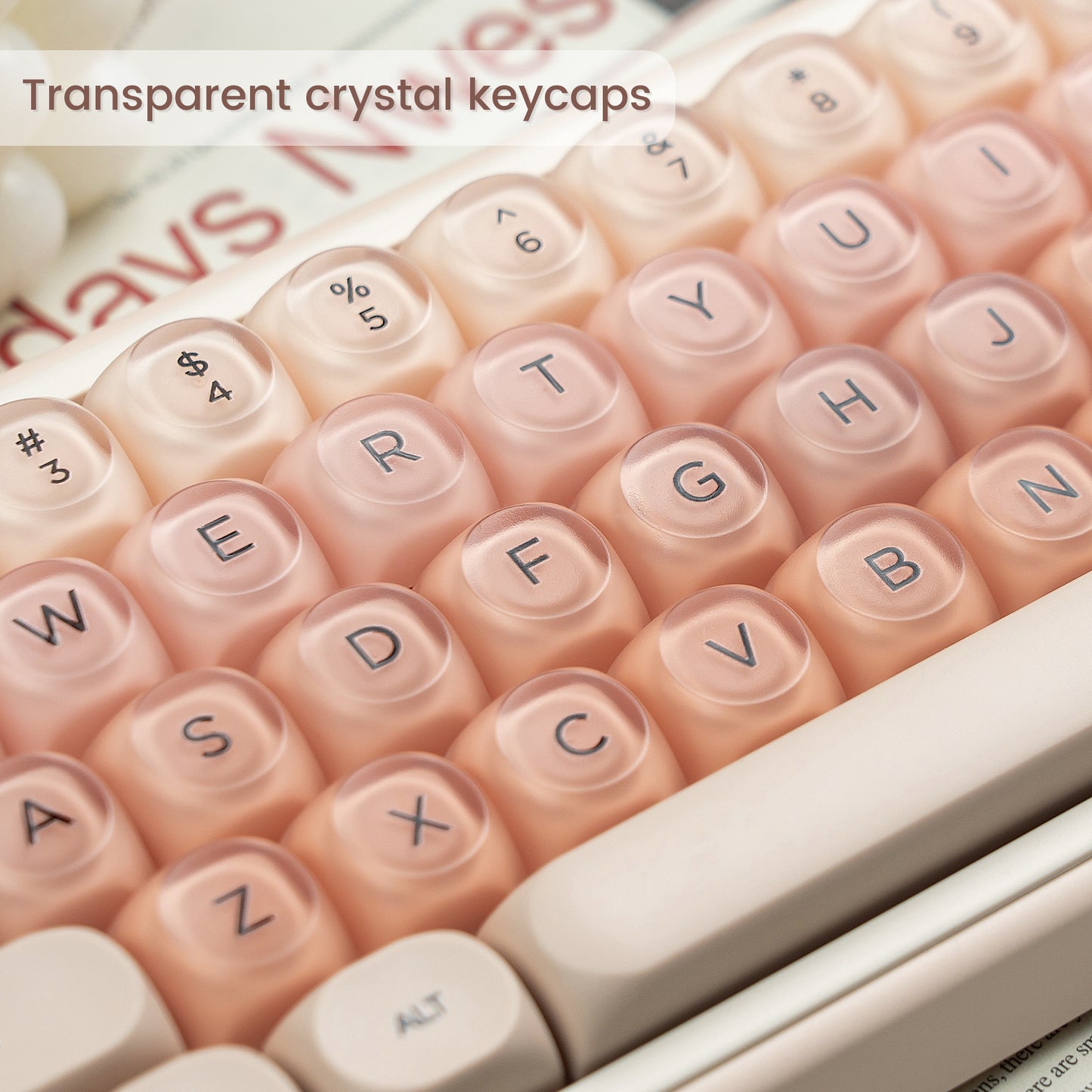 Womier Pink Glossy KeyCap Set