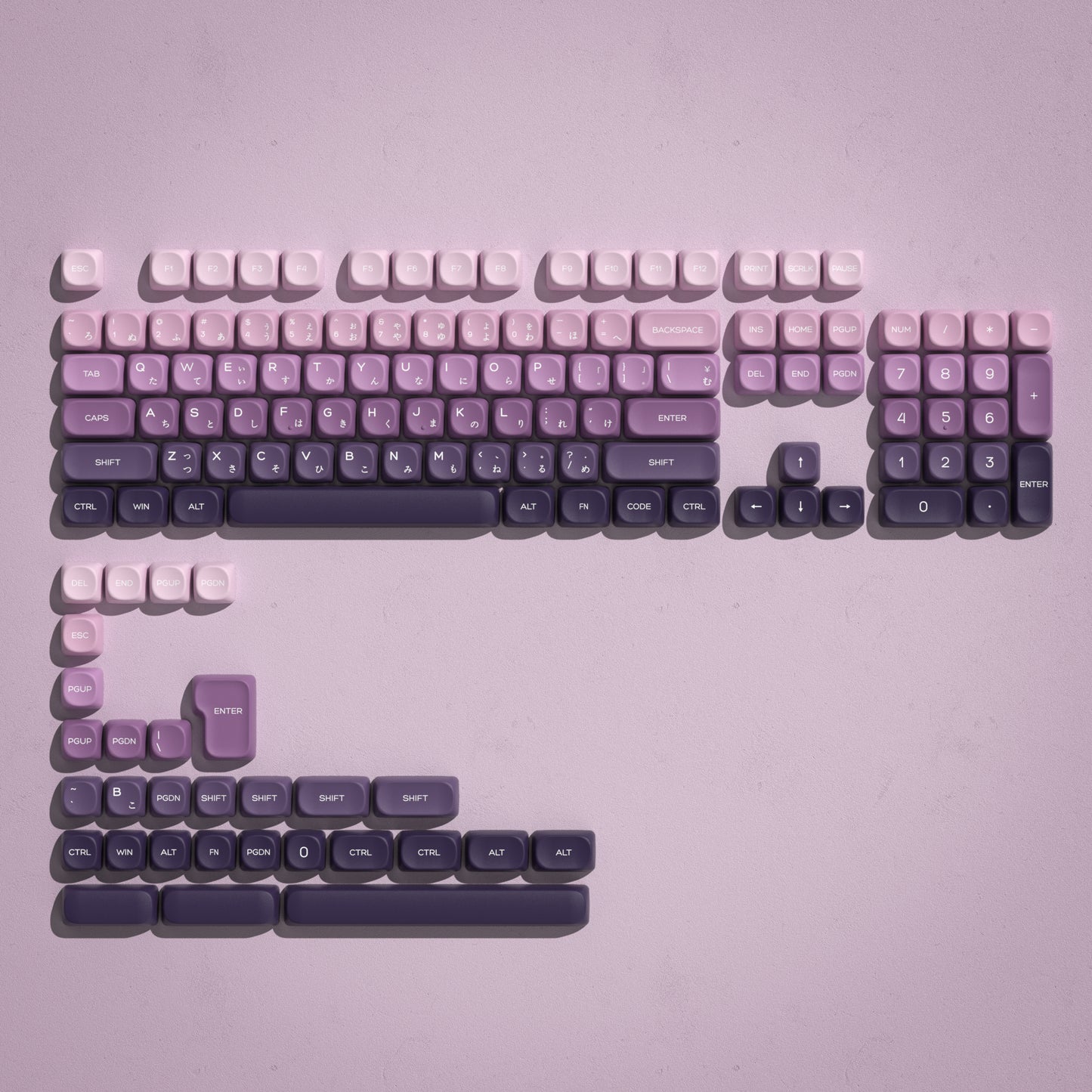 Womier Purple Gradient KeyCap Set
