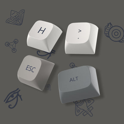 Womier Grey Retro KeyCap Set