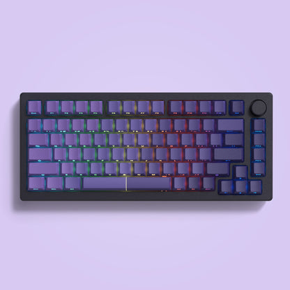 Womier Purple Gradient KeyCap Set (Side Printed)
