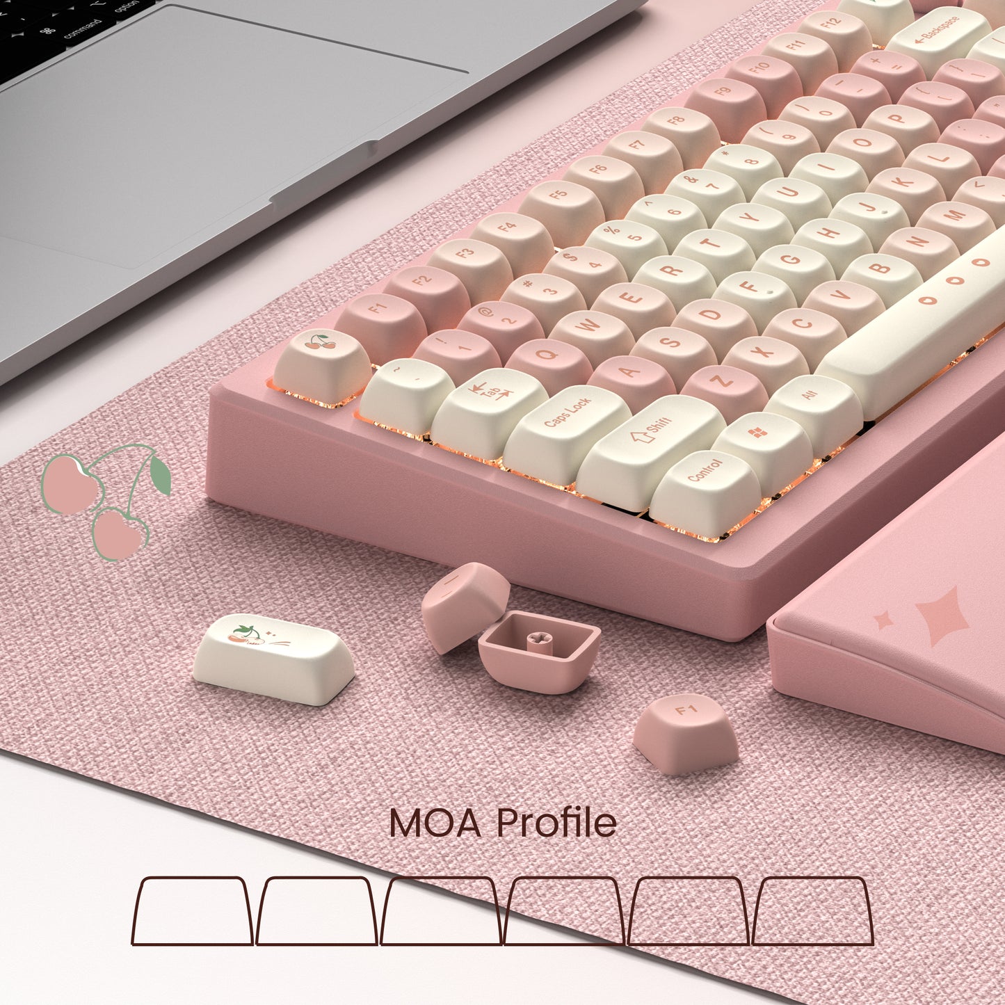 Womier Cherry Pudding KeyCap Set