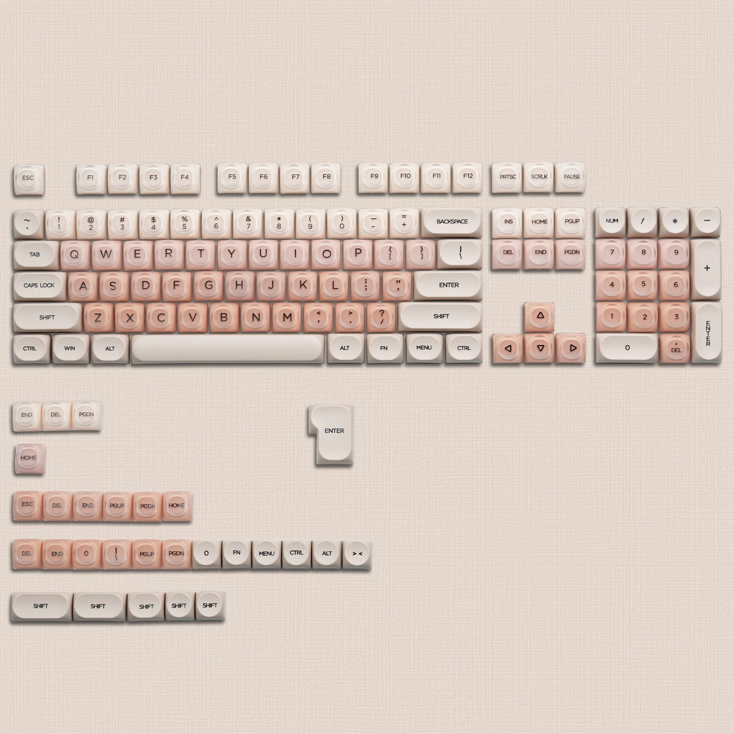 Womier Pink Glossy KeyCap Set