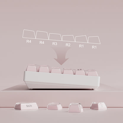 Womier Jello Pink KeyCap Set