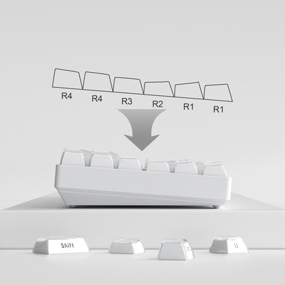 Womier Jello White KeyCap Set