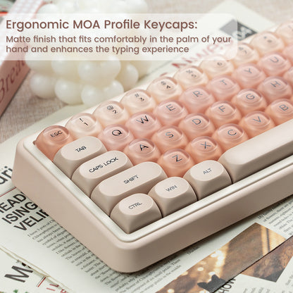 Womier Pink Glossy KeyCap Set
