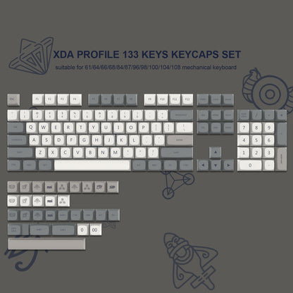 Womier Grey Retro KeyCap Set