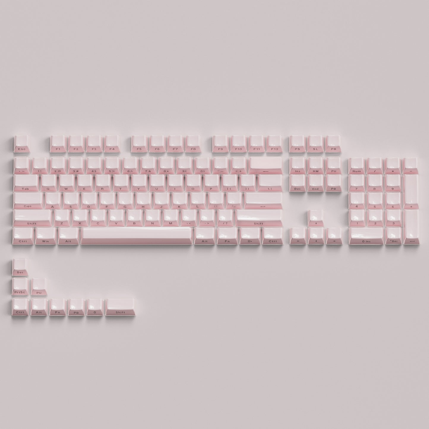 Womier Jello Pink KeyCap Set