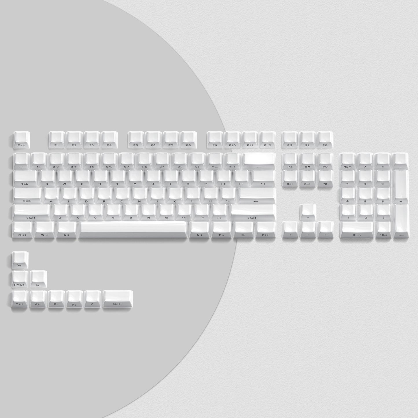 Womier Jello White KeyCap Set
