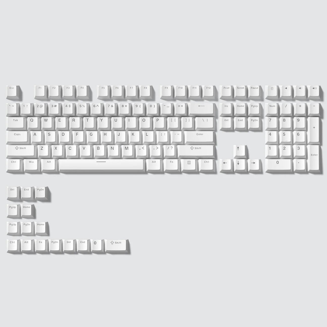 Womier White KeyCap Set
