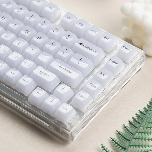 Womier Frosty Jello White KeyCap Set