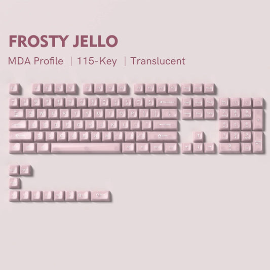 Womier Frosty Jello Pink KeyCap Set