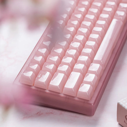 Womier Frosty Jello Pink KeyCap Set