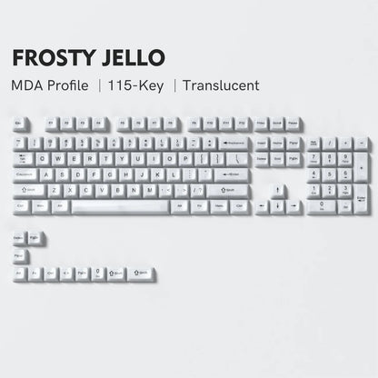 Womier Frosty Jello White KeyCap Set