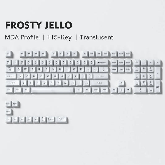 Womier Frosty Jello White KeyCap Set
