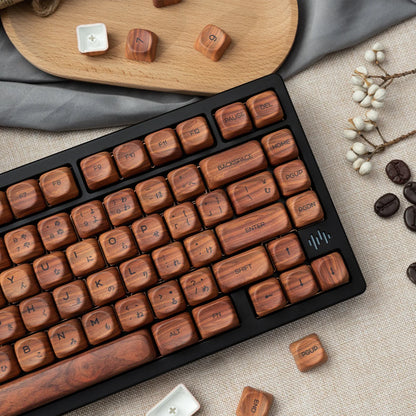 Womier Walnut Wood KeyCap Set